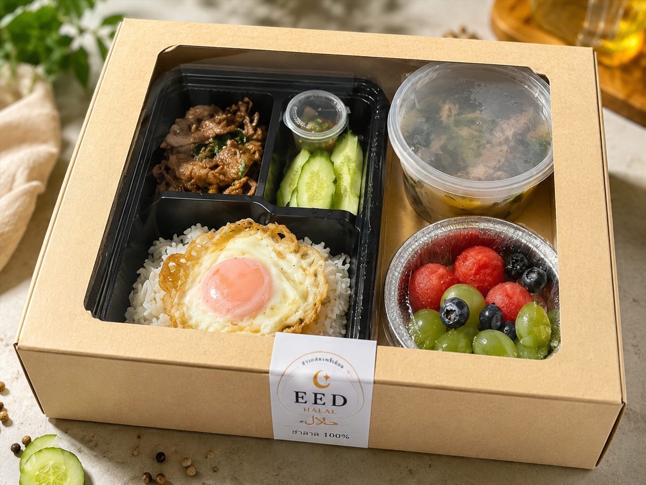Executive Premium Halal Box — ข้าวกล่องฮาลาลระดับพรีเมียม — EED HALAL